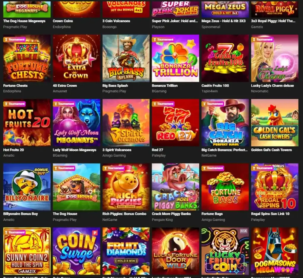 GG.Bet desktop slots lobby screenshot presenting variety of slot games with categories and providers - tested GG.Bet desktop slots lobby screenshot presenting variety of slot games with categories and providers - tested
