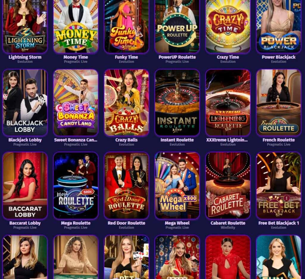 Lolly Spins Casino desktop live casino lobby screenshot featuring live dealer games and real-time streaming interface - review testing Lolly Spins Casino desktop live casino lobby screenshot featuring live dealer games and real-time streaming interface - review testing