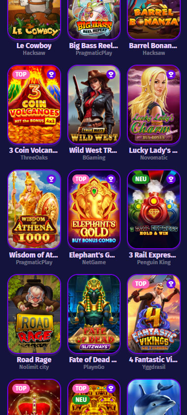 Lolly Spins Casino mobile slots interface screenshot showing slot game selection with popular titles and filtering options - captured during platform testing Lolly Spins Casino mobile slots interface screenshot showing slot game selection with popular titles and filtering options - captured during platform testing