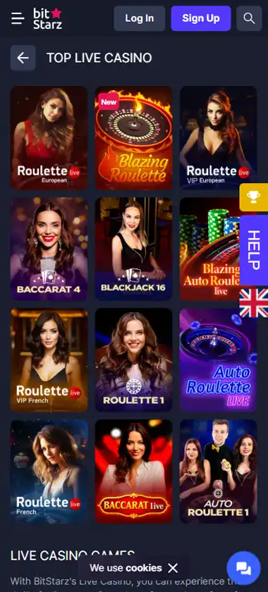 Bitstarz Casino Mobile Preview 1