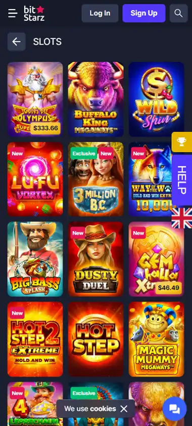 Bitstarz Casino Mobile Preview 2