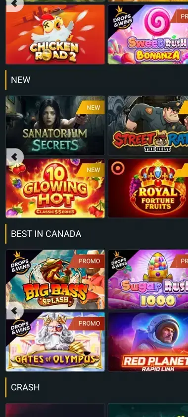 Melbet Casino Mobile Preview 2